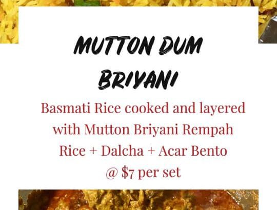 Nasi Briyani Dum Mutton