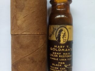 Antique Barbershop Collectibles Mary T. Goldman Hair Color Restorer and Shampoo
