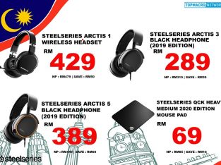 Steelseries Gaming Headphones and Mouse Mat promos