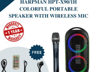 HARPMAN HPT-X90/1H Colorful Portable Speaker With Wireless Mic