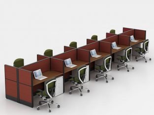 Cubicle modern design office desk partitions 10 person call center office workstation