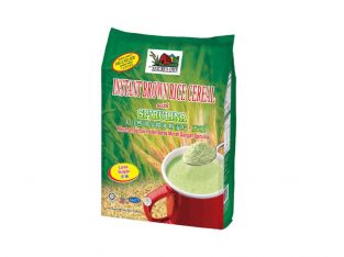 Instant Brown Rice Cereal with Spirulina – Less Sugar