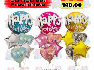 Available Birthday set balloons for kids and adult