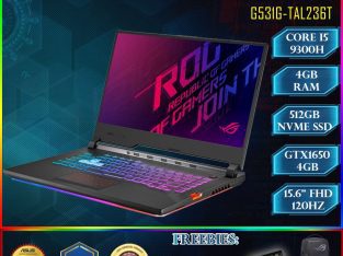 Asus ROG Gaming Laptop G531G-TAL236T (Core i5-9300H, 4GB RAM, 512GB NVMe, GTX165