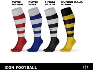 Pitch football socks stripes