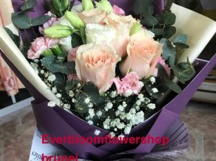 Fresh and artificial flower