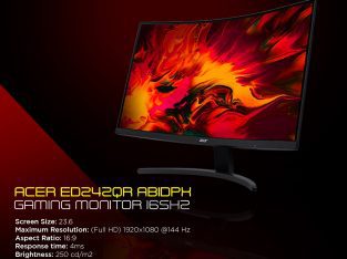 Acer’s 23.6-inch curved panel monitor with Full HD 1080p resolution