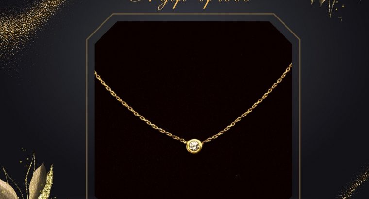Beautiful diamond gold necklace