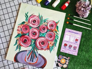 Floral Painting Kit – Lukisan Bunga Mawar