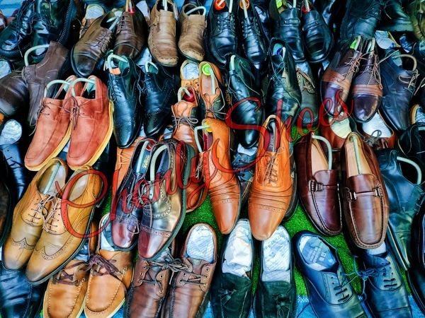 Wholesale used leather shoes grade A