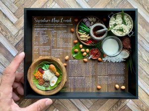 Nasi Lemak Food Frame Recipe Series