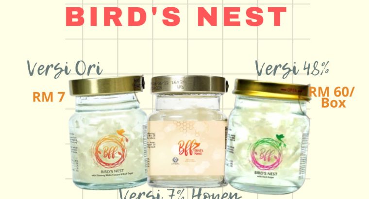 Minuman BFF BIRD’S NEST dengan 3 versi sarang burung