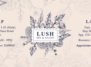 Lush Spa & Salon PROMO PACKAGES @ $23 only (FOR MALE)