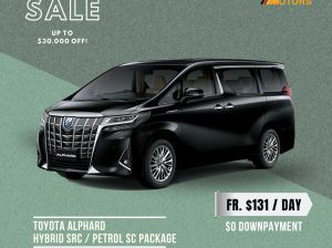 Brand new Toyota Alphard with $0 downpayment