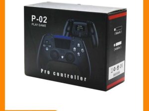 P-02 Gamepad Wireless Pro Controller Playstation PS4 PC Android – Hitam