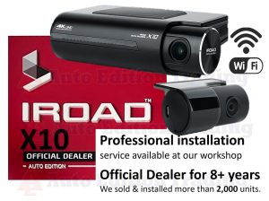 IROAD X10 (FRONT & REAR) Car Dash Camera