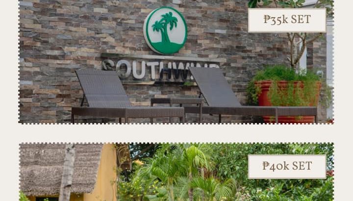 Weatherproof furniture for resort